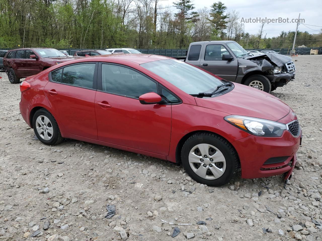 2016 Kia Forte Lx Red vin: KNAFK4A6XG5611694