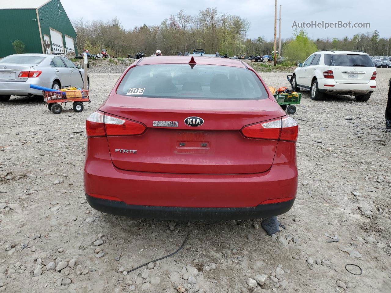 2016 Kia Forte Lx Red vin: KNAFK4A6XG5611694