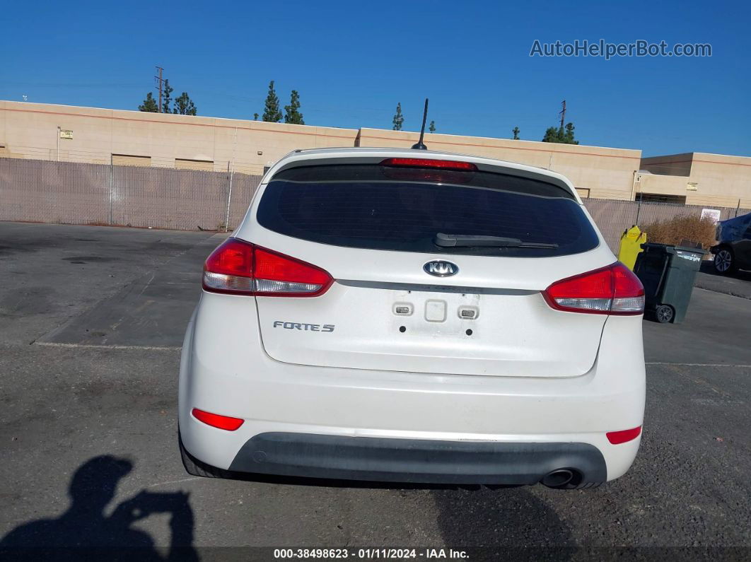 2016 Kia Forte Lx White vin: KNAFK5A80G5593343