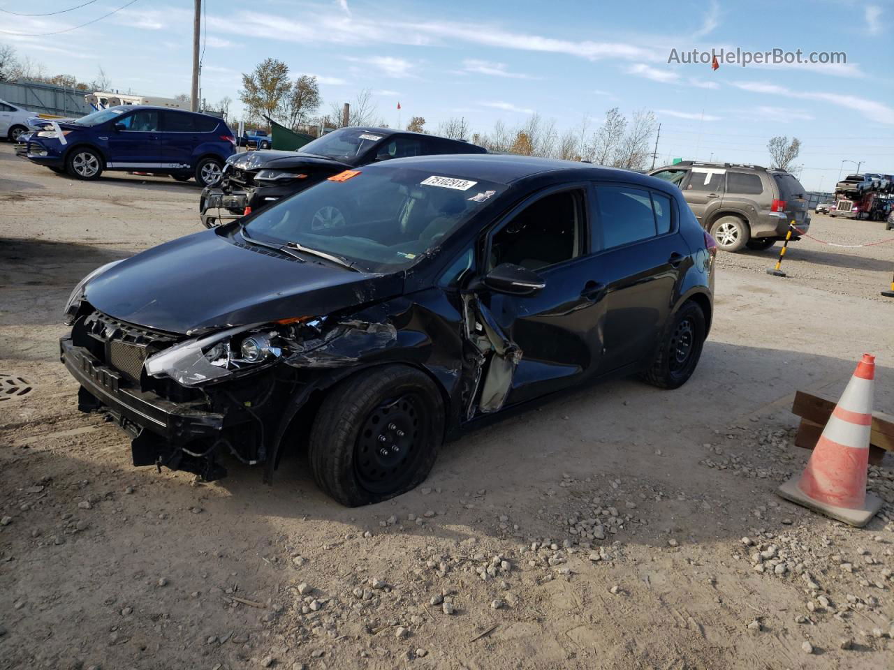 2016 Kia Forte Lx Black vin: KNAFK5A80G5647210