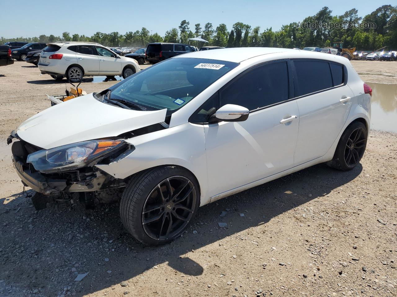 2016 Kia Forte Lx White vin: KNAFK5A81G5547990