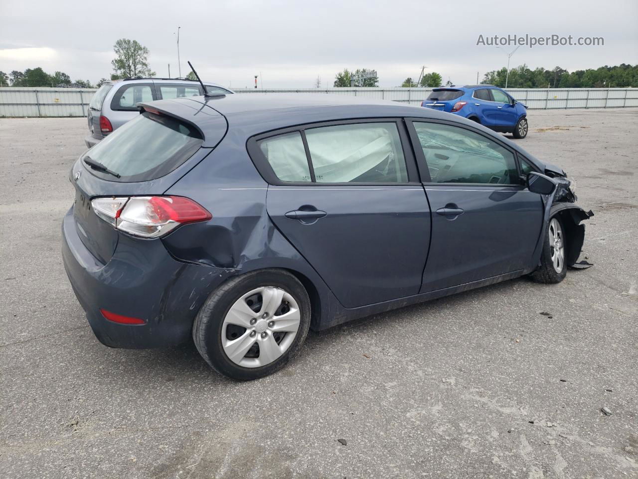 2016 Kia Forte Lx Gray vin: KNAFK5A81G5589432