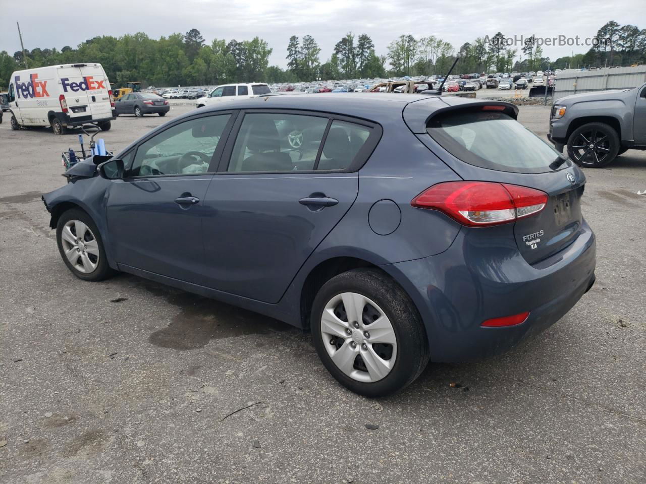 2016 Kia Forte Lx Gray vin: KNAFK5A81G5589432