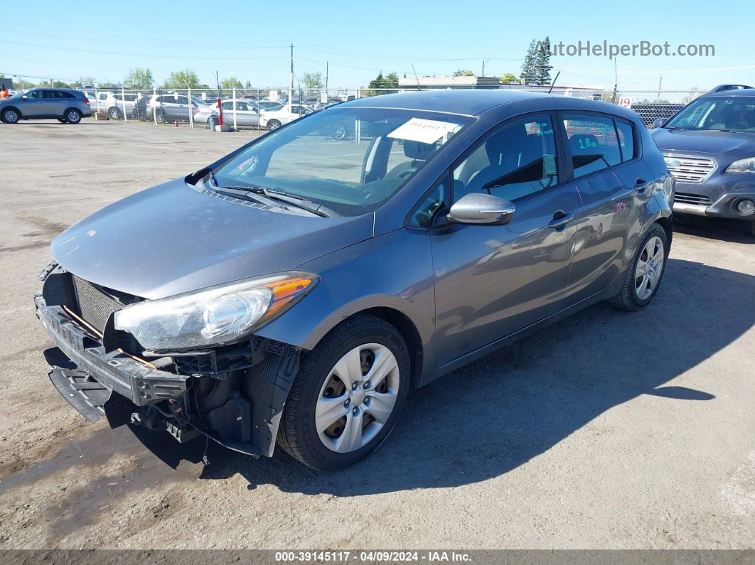 2016 Kia Forte Lx Gray vin: KNAFK5A82G5584806