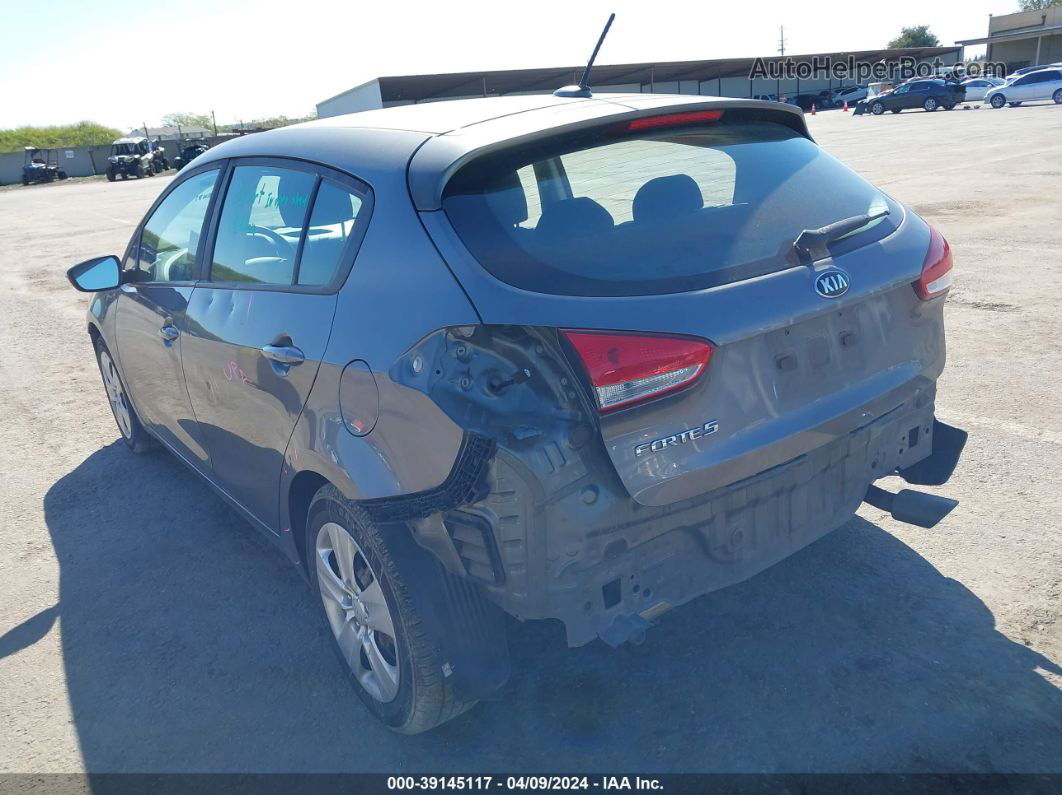 2016 Kia Forte Lx Gray vin: KNAFK5A82G5584806