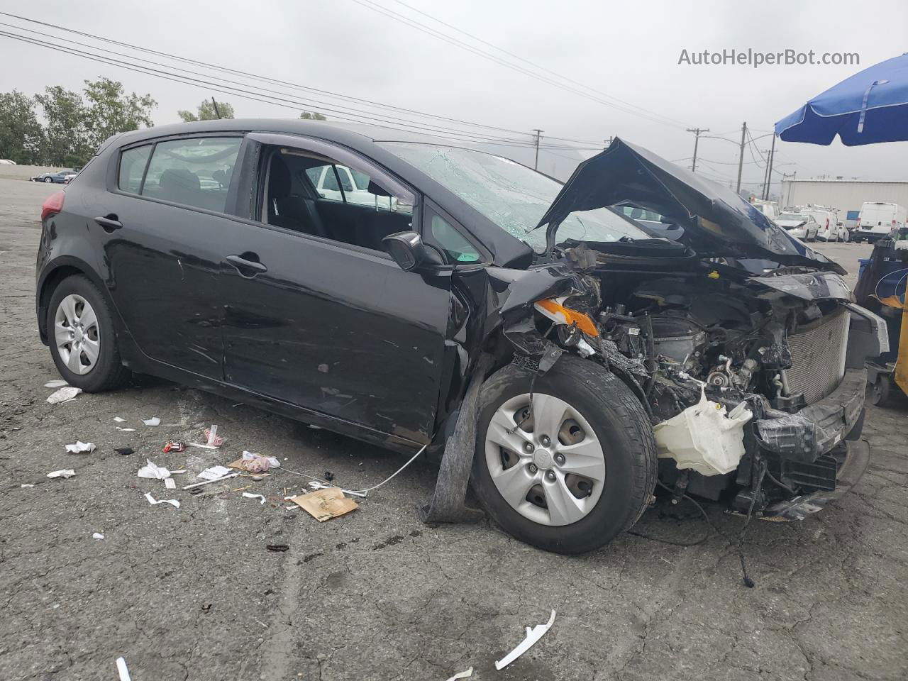 2017 Kia Forte Lx Black vin: KNAFK5A82H5676094