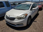 2016 Kia Forte Lx White vin: KNAFK5A83G5547165