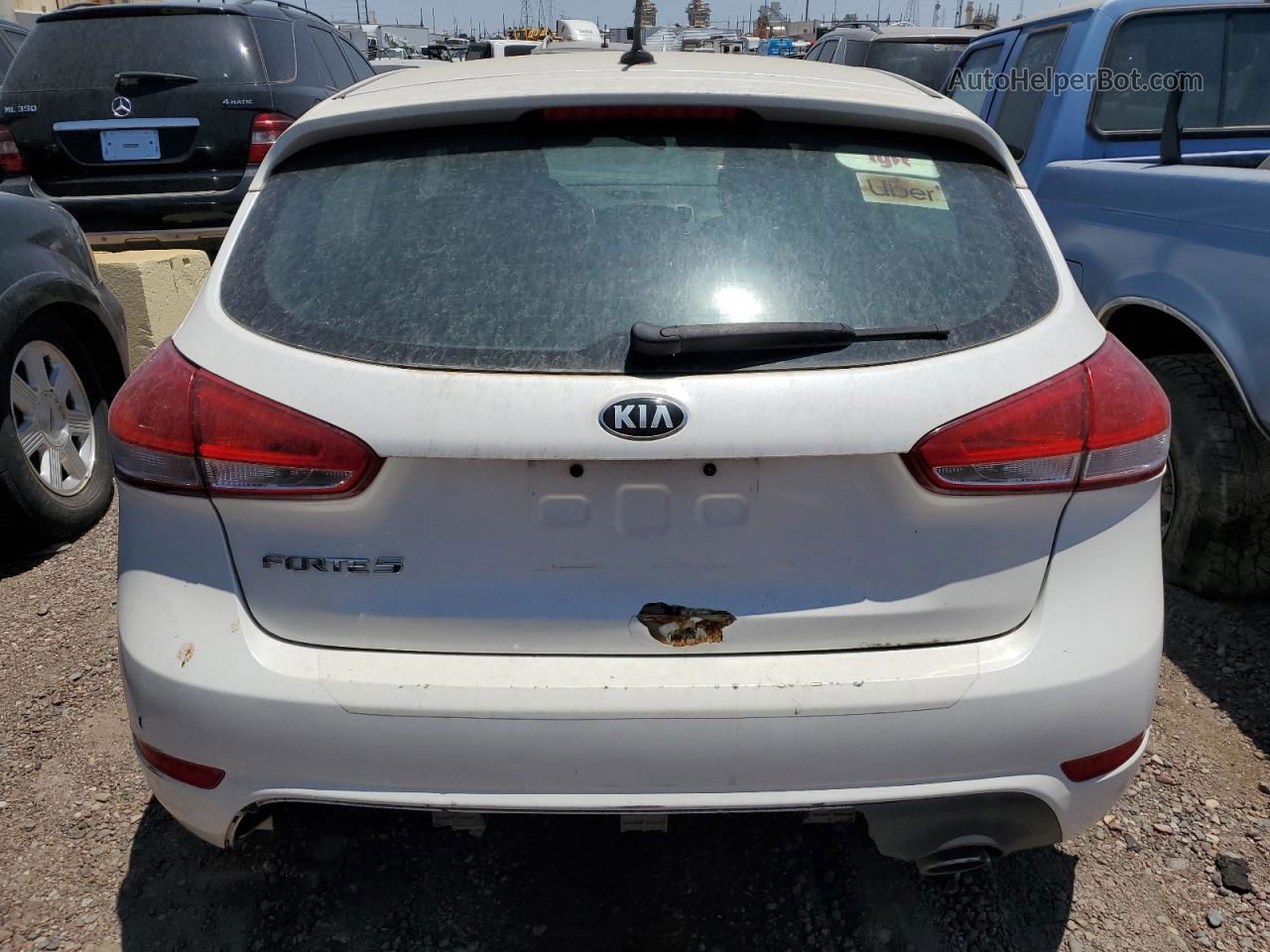 2016 Kia Forte Lx White vin: KNAFK5A83G5547165