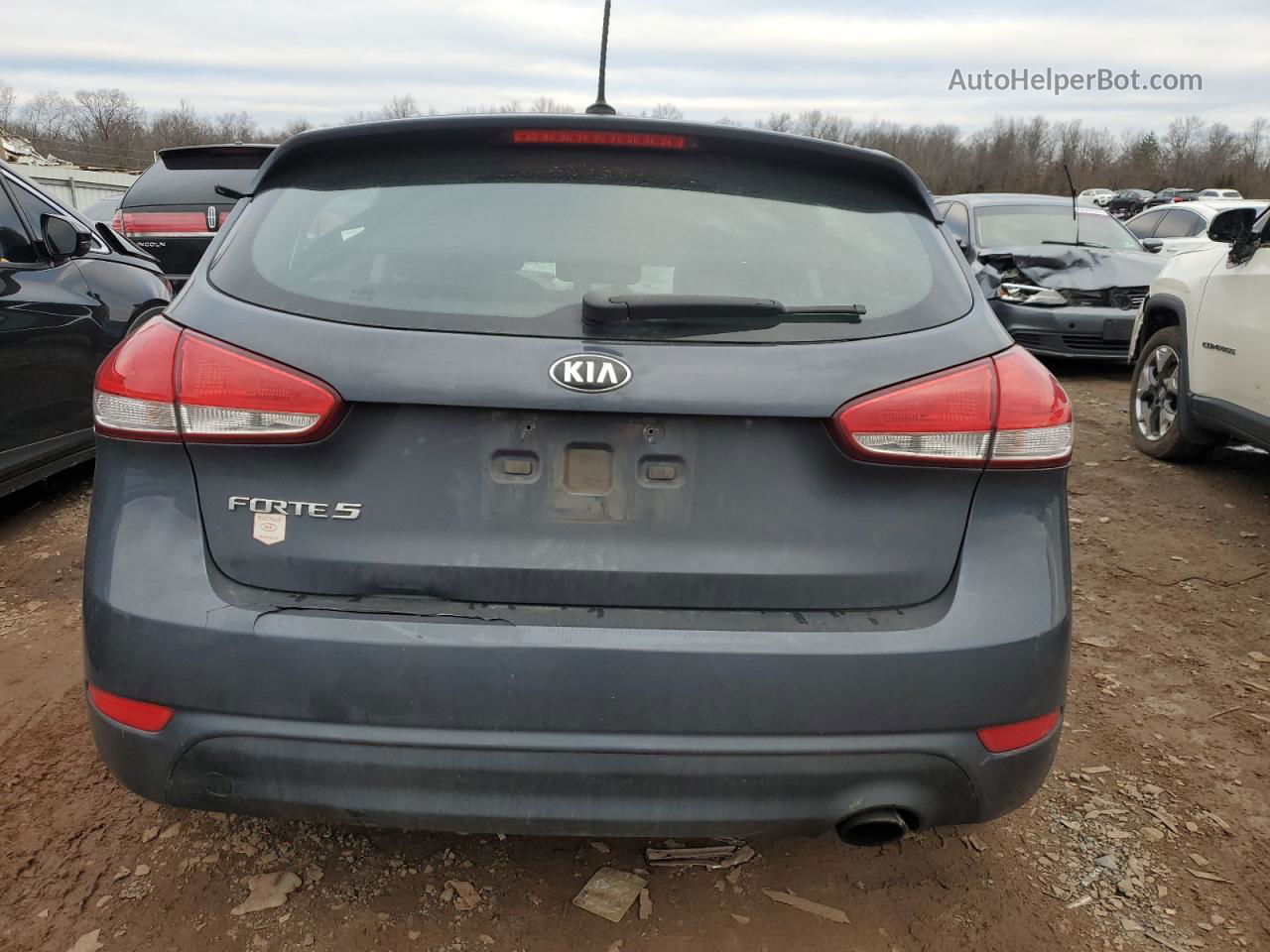 2016 Kia Forte Lx Charcoal vin: KNAFK5A83G5653793