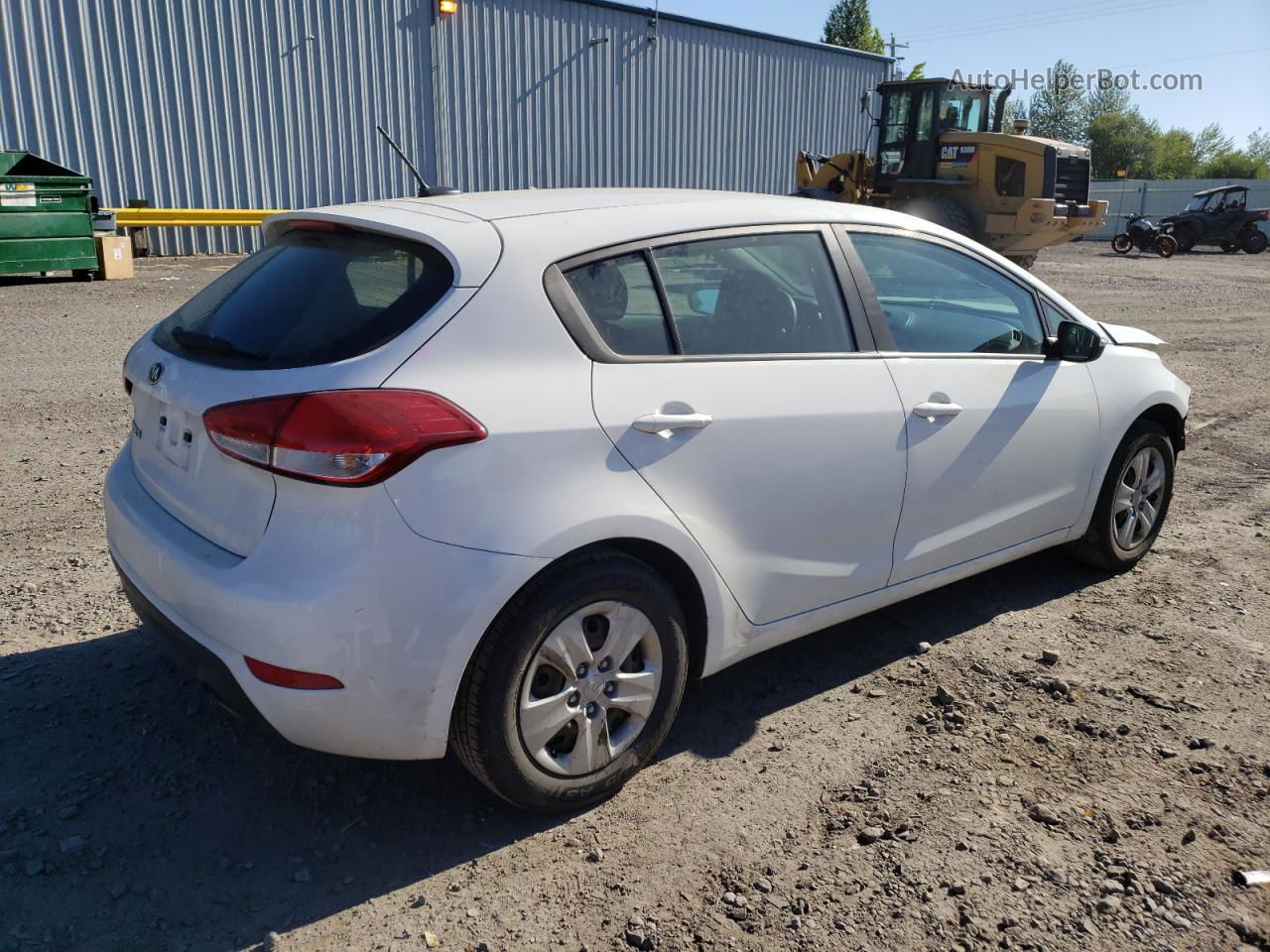 2018 Kia Forte Lx White vin: KNAFK5A83J5773343