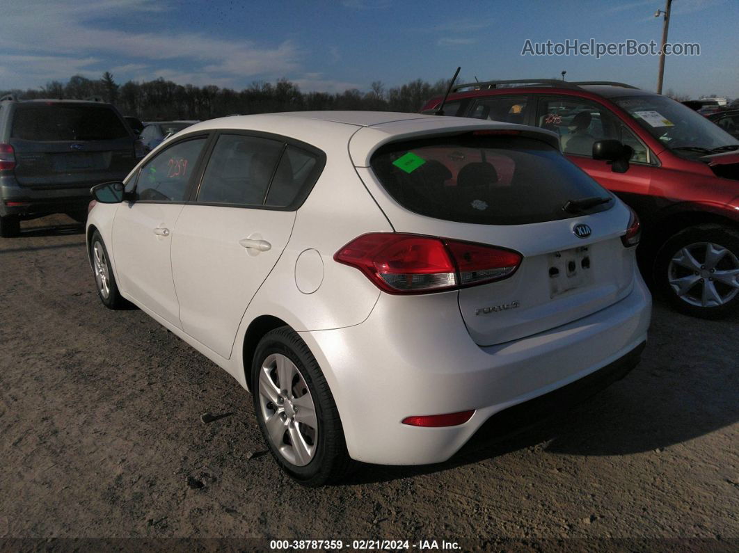 2016 Kia Forte Lx White vin: KNAFK5A84G5572799