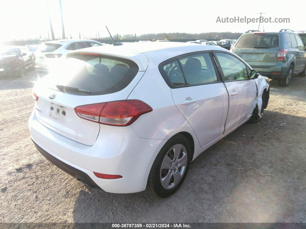 2016 Kia Forte Lx White vin: KNAFK5A84G5572799