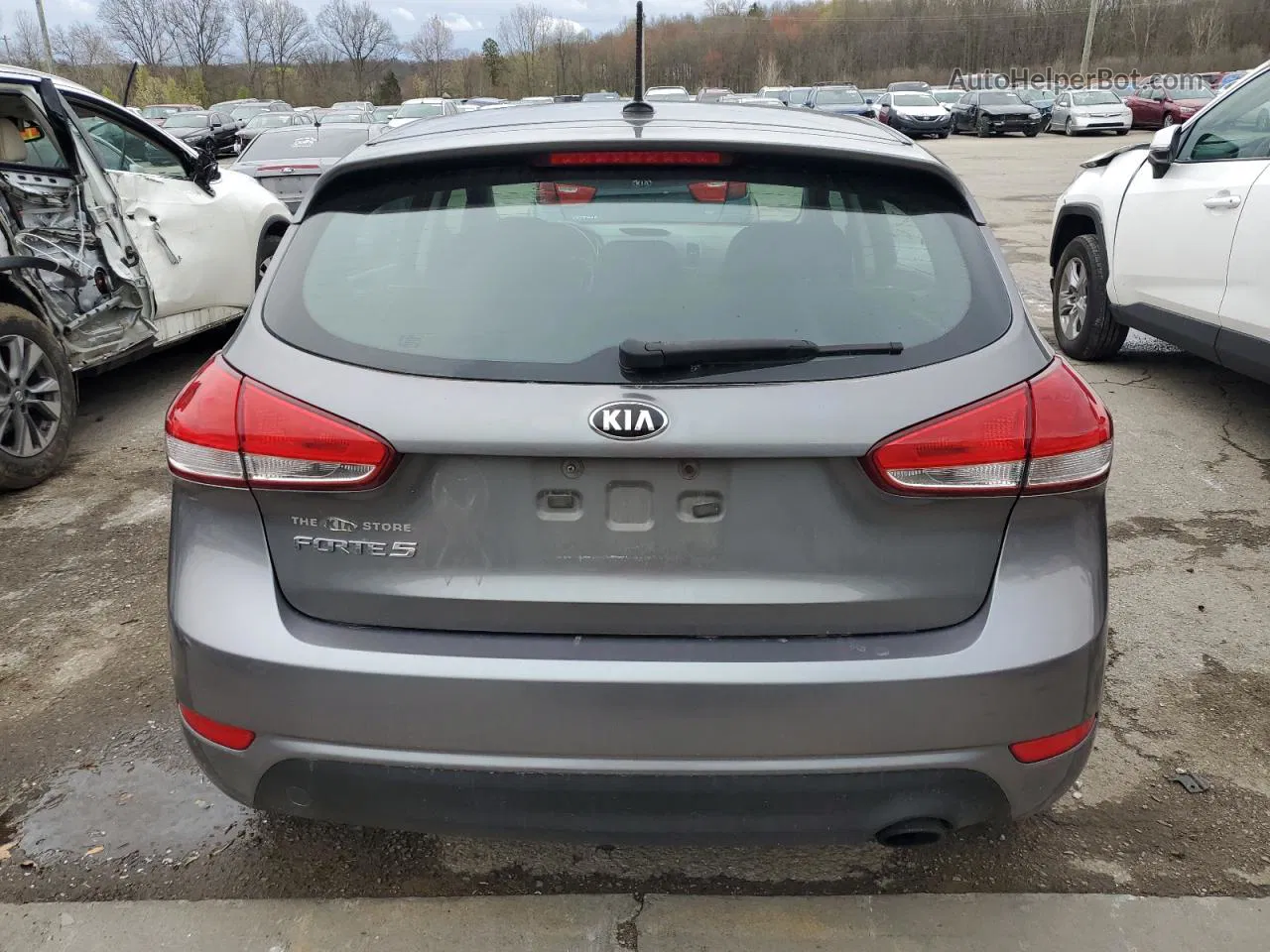 2016 Kia Forte Lx Gray vin: KNAFK5A84G5654614