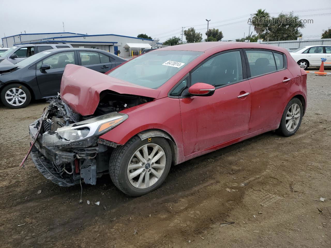 2017 Kia Forte Lx Red vin: KNAFK5A84H5706762