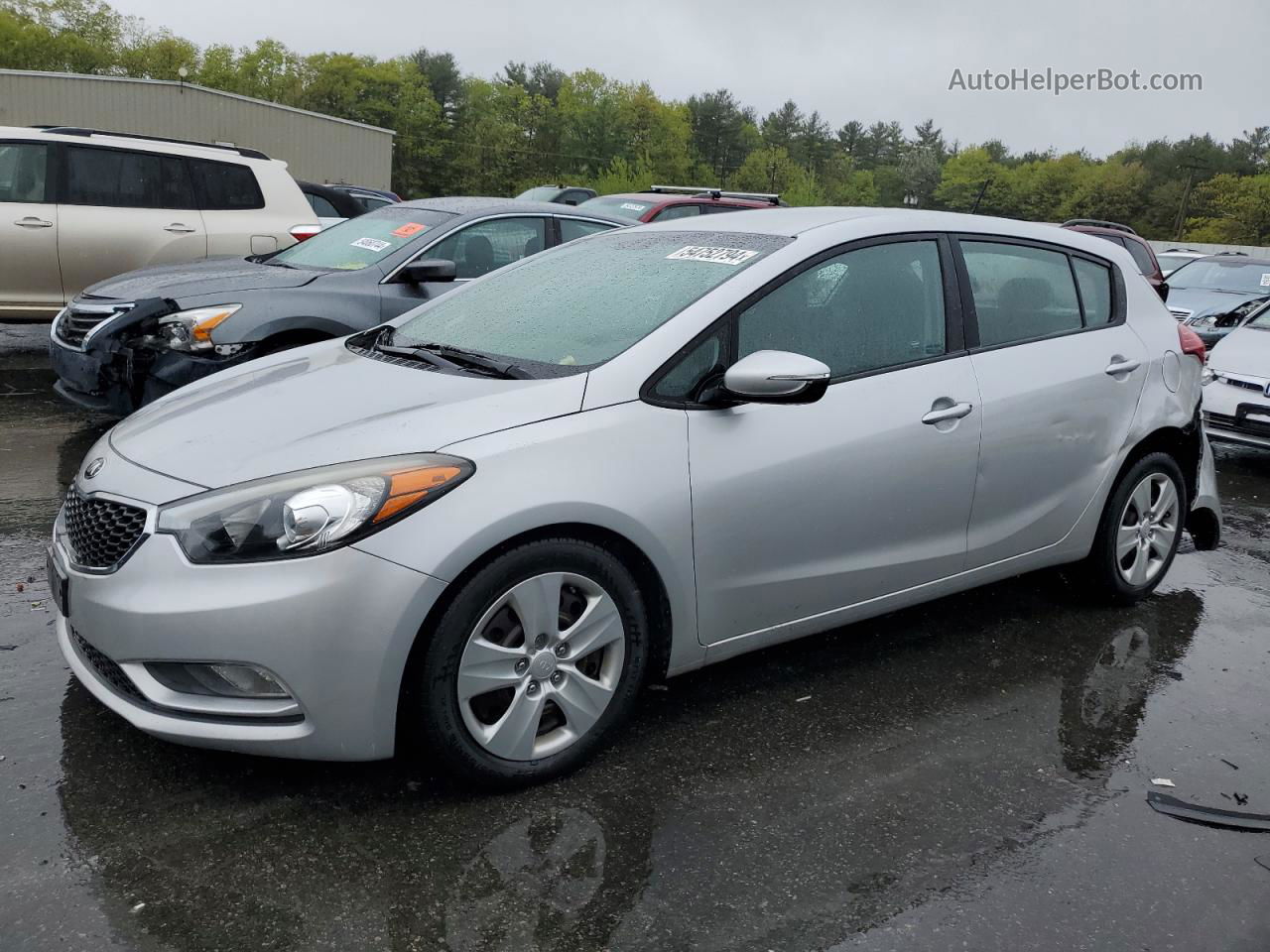 2016 Kia Forte Lx Silver vin: KNAFK5A85G5547877