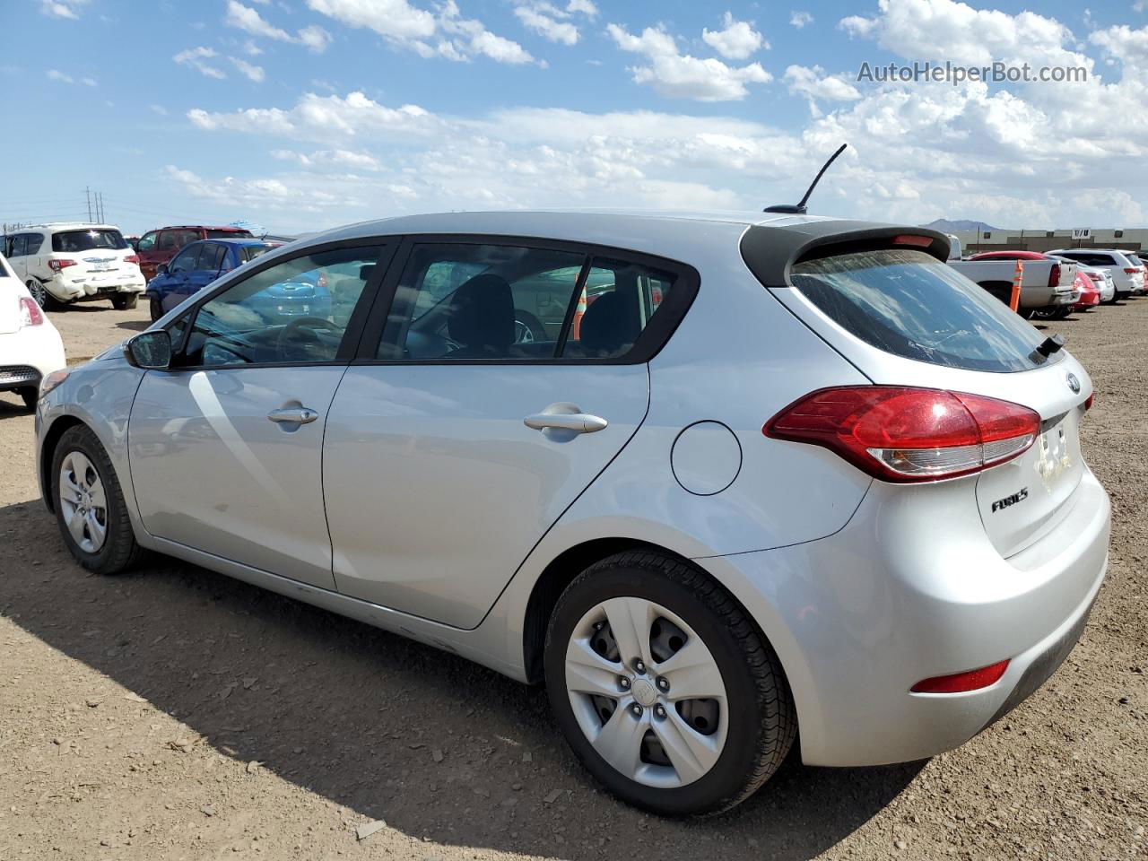 2016 Kia Forte Lx Silver vin: KNAFK5A86G5654498