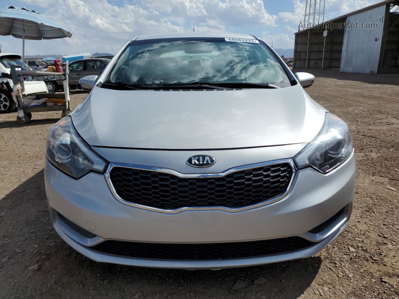 2016 Kia Forte Lx Silver vin: KNAFK5A86G5654498