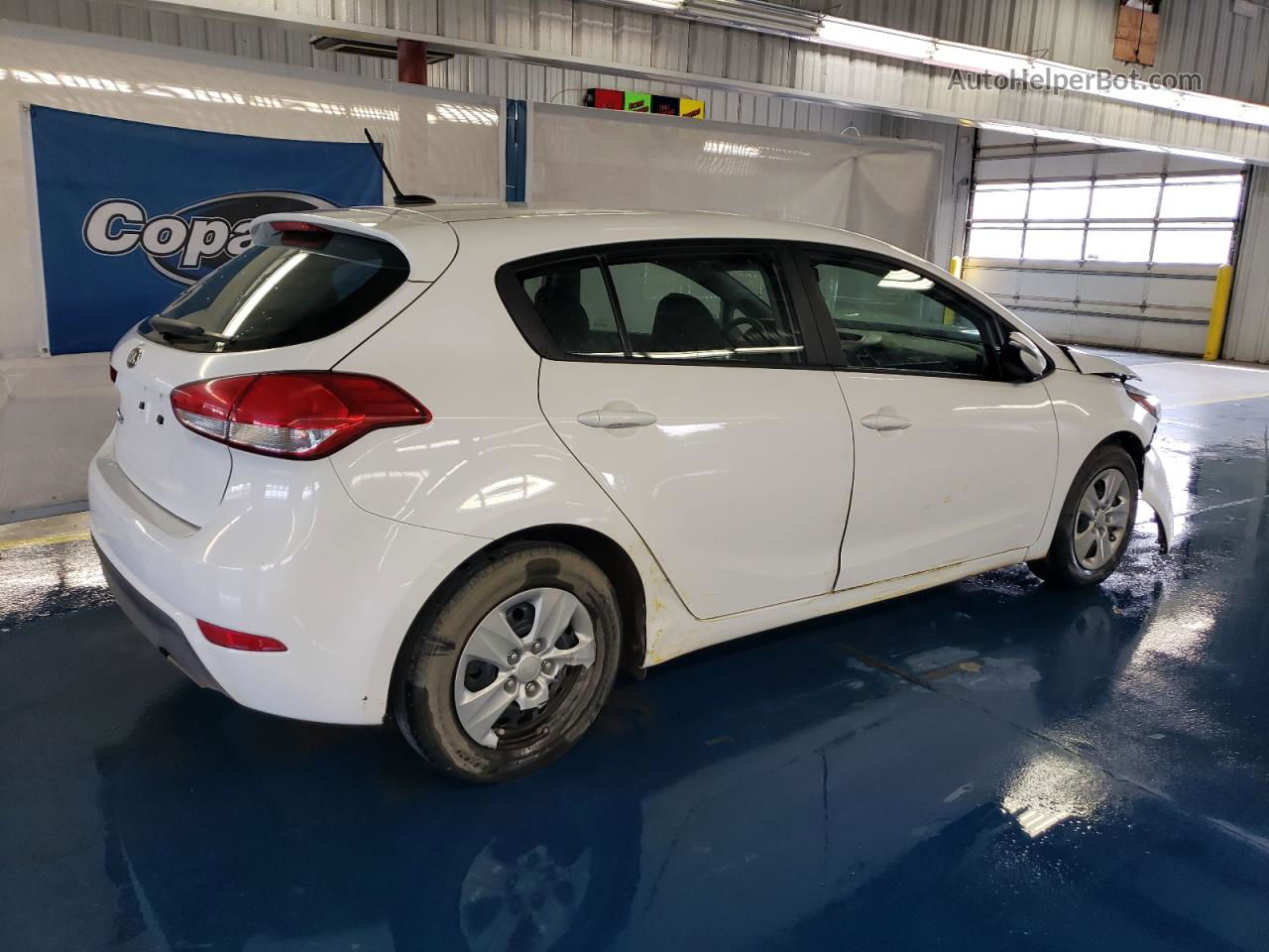 2017 Kia Forte Lx White vin: KNAFK5A86H5673148