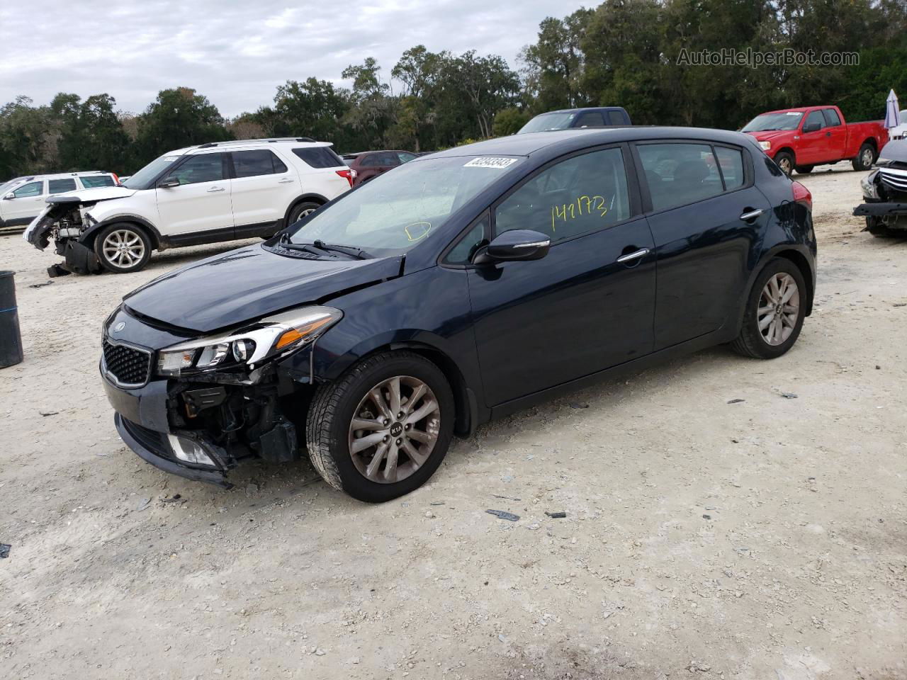 2017 Kia Forte Lx Blue vin: KNAFK5A86H5676535