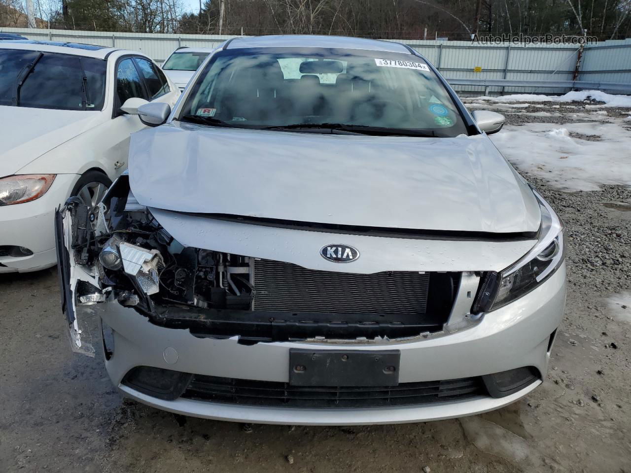 2018 Kia Forte Lx Silver vin: KNAFK5A88J5773418