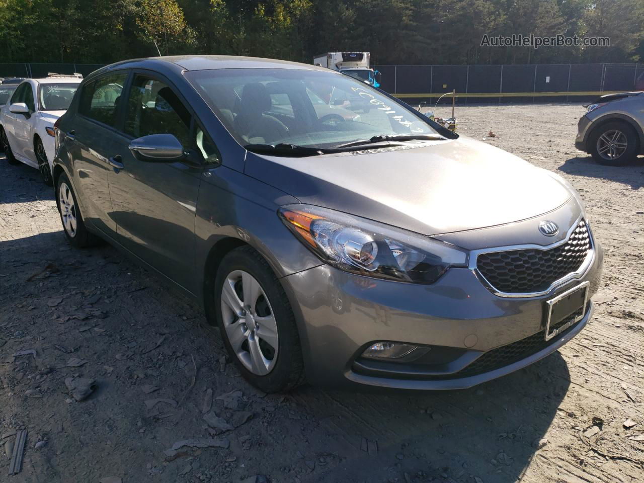 2016 Kia Forte Lx Gray vin: KNAFK5A8XG5583967