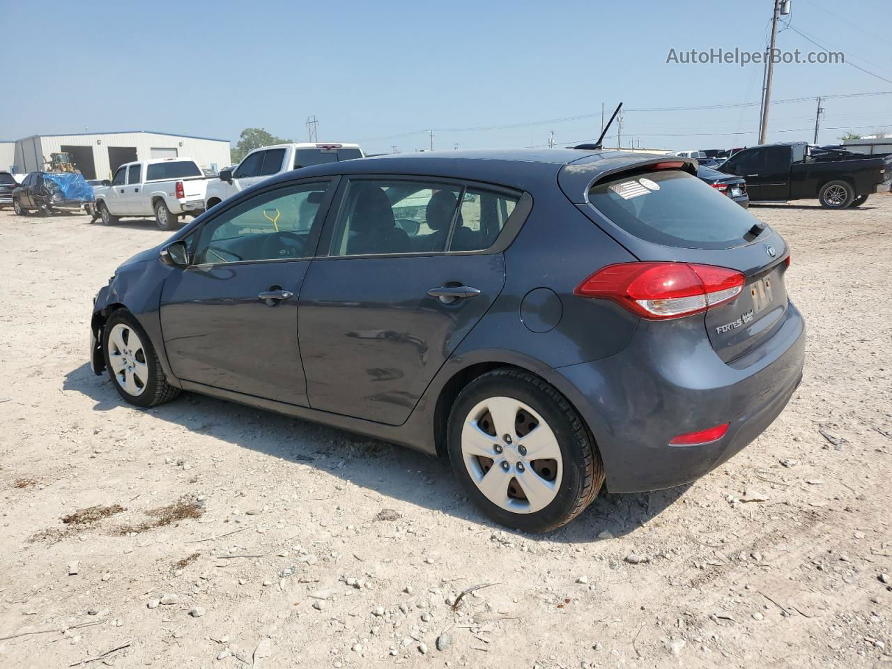 2016 Kia Forte Lx Gray vin: KNAFK5A8XG5643942