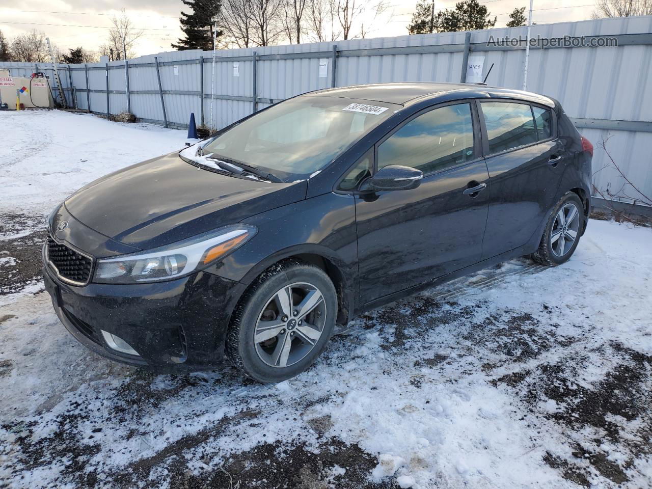 2018 Kia Forte Lx Black vin: KNAFK5A8XJ5771511