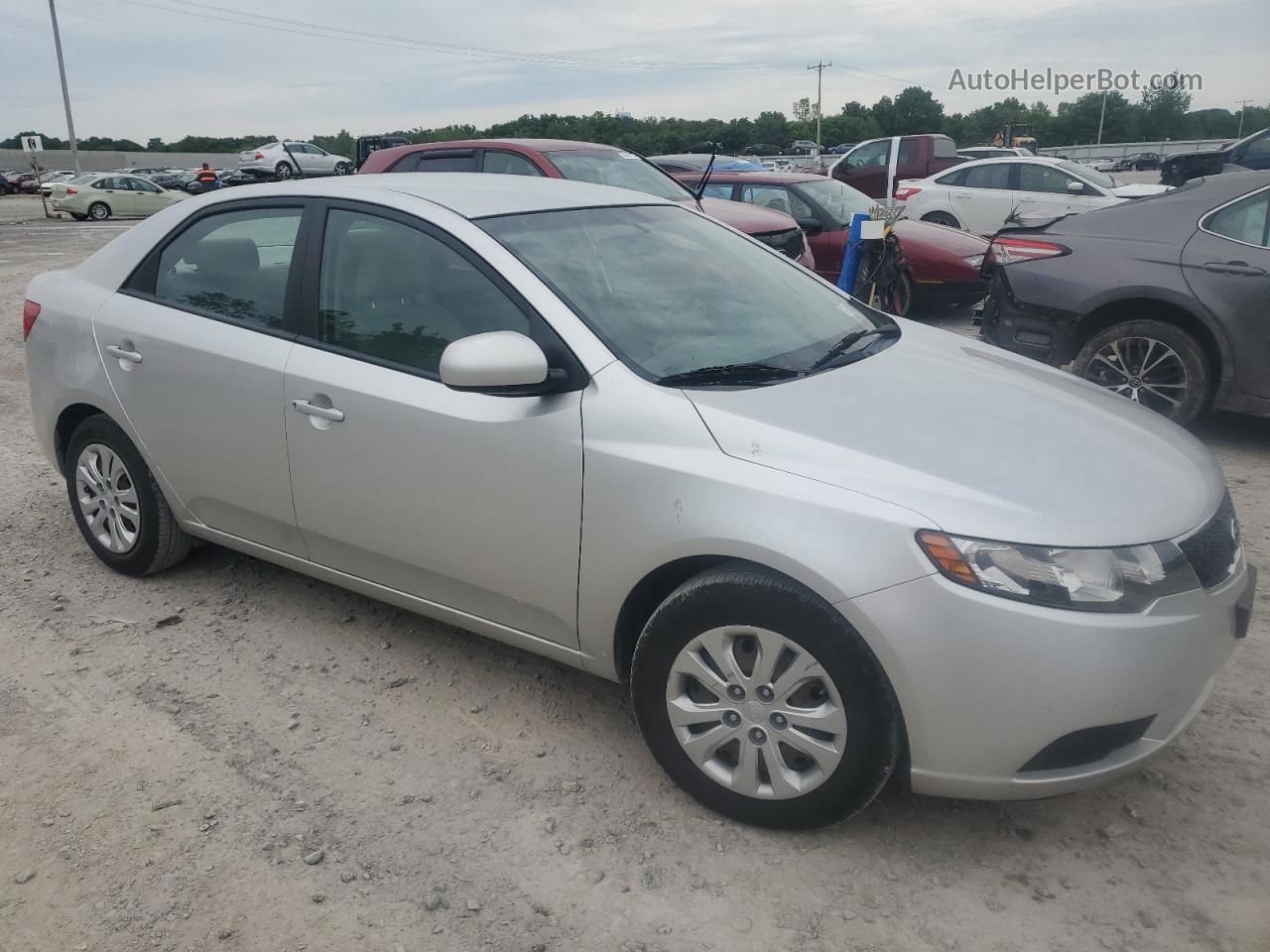 2012 Kia Forte Lx Silver vin: KNAFT4A20C5467352