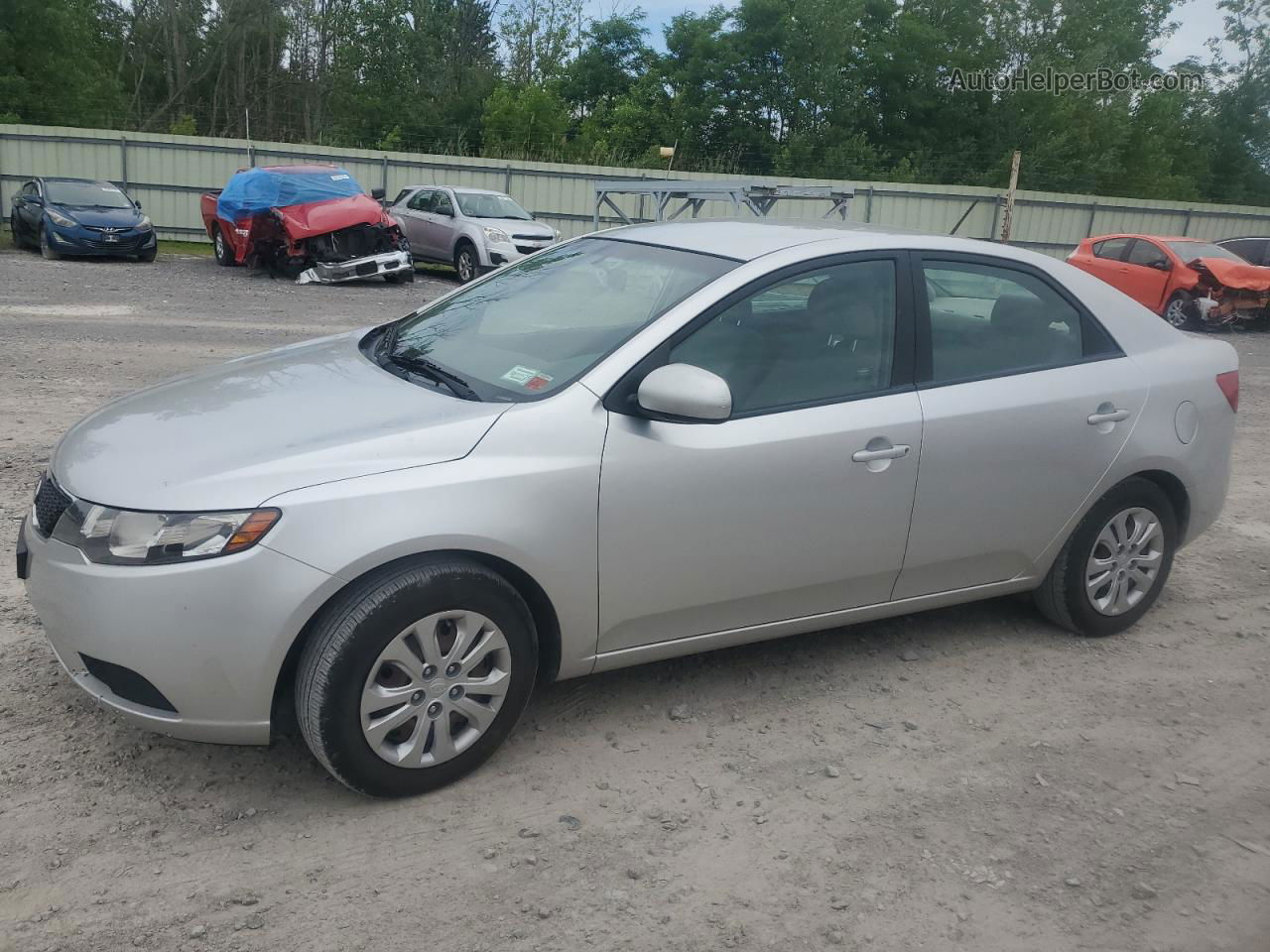 2012 Kia Forte Lx Silver vin: KNAFT4A20C5467352