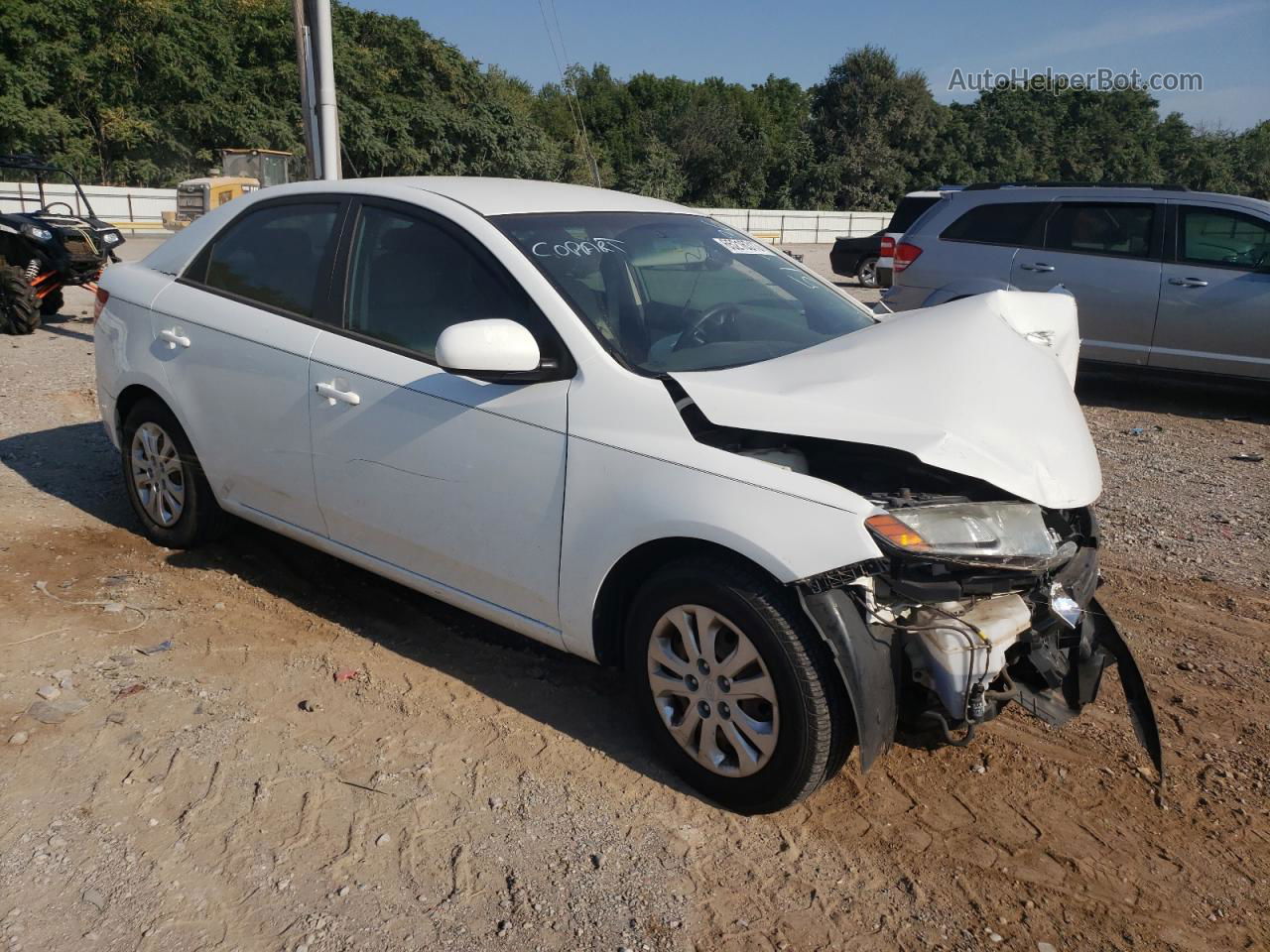 2012 Kia Forte Lx White vin: KNAFT4A20C5517036