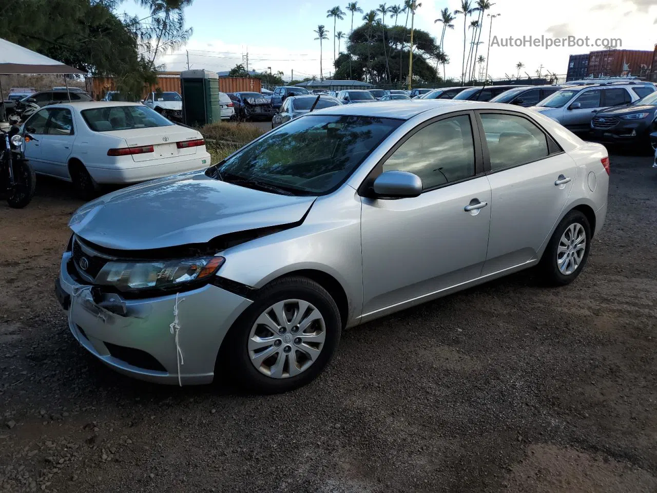 2012 Kia Forte Lx Silver vin: KNAFT4A22C5551446