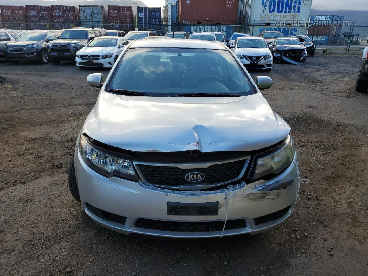 2012 Kia Forte Lx Silver vin: KNAFT4A22C5551446