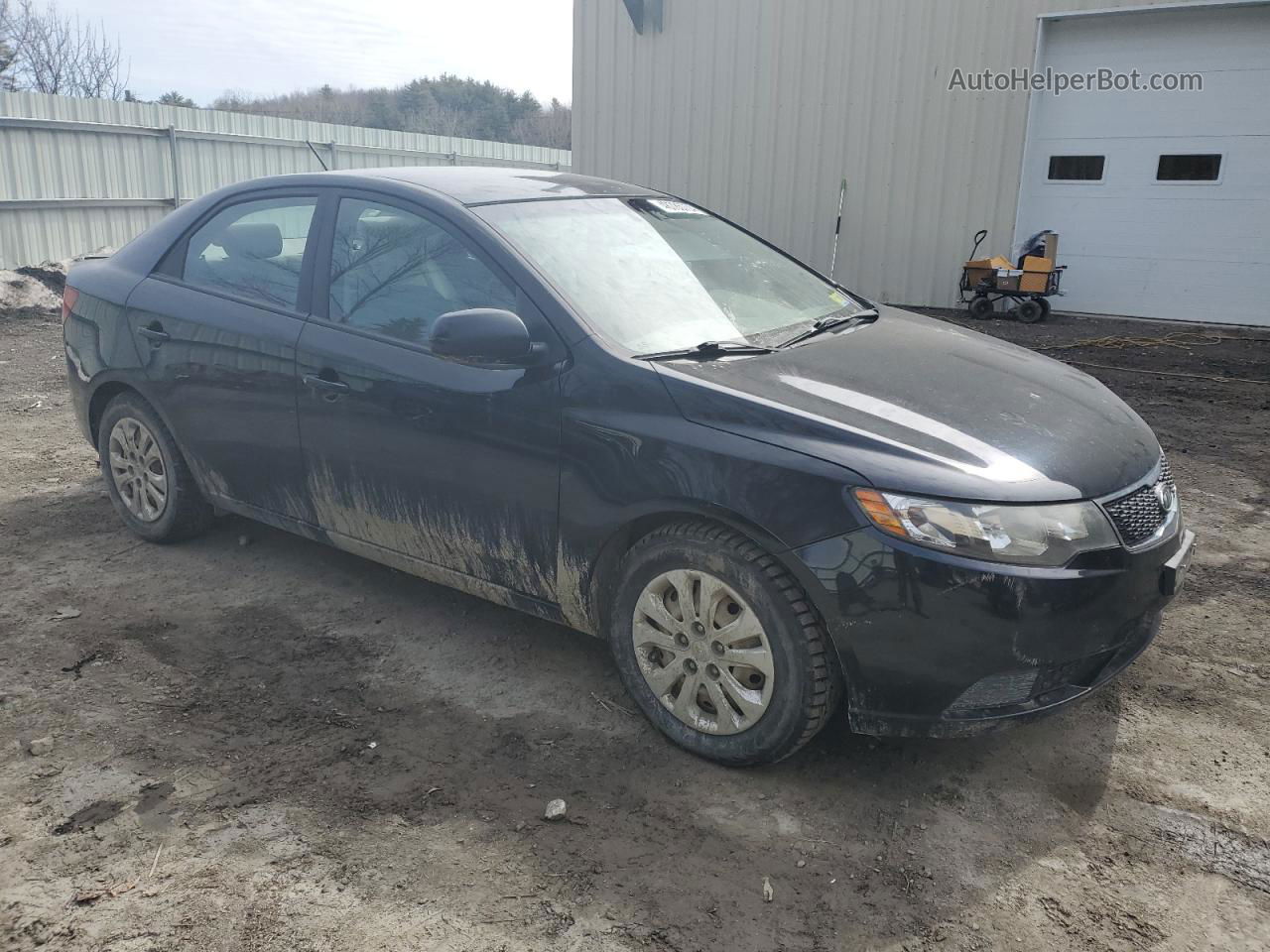 2012 Kia Forte Lx Black vin: KNAFT4A24C5485157