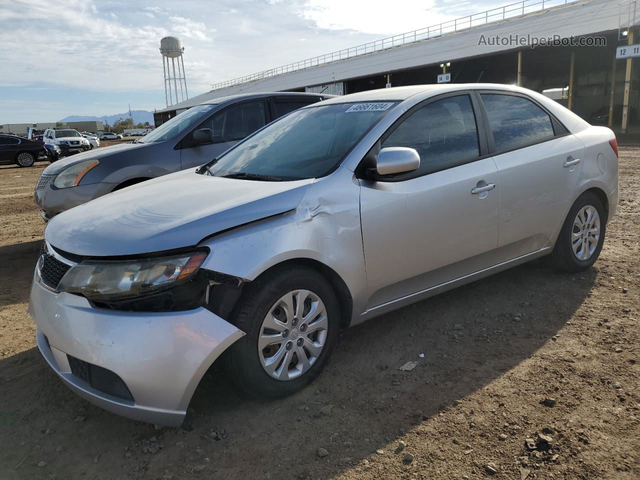 2012 Kia Forte Lx Silver vin: KNAFT4A24C5551447