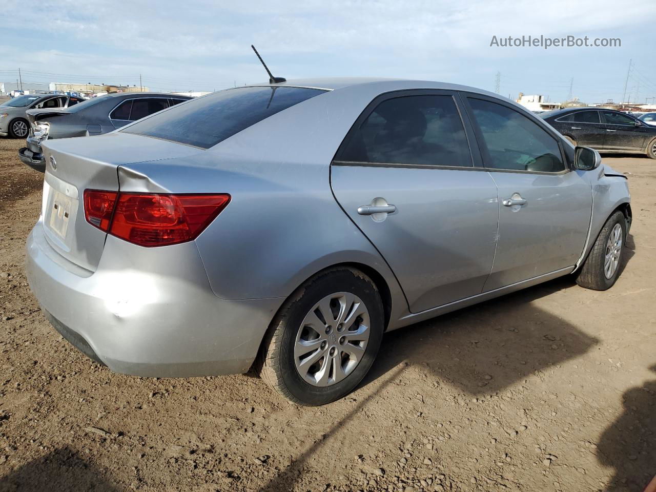 2012 Kia Forte Lx Silver vin: KNAFT4A24C5551447