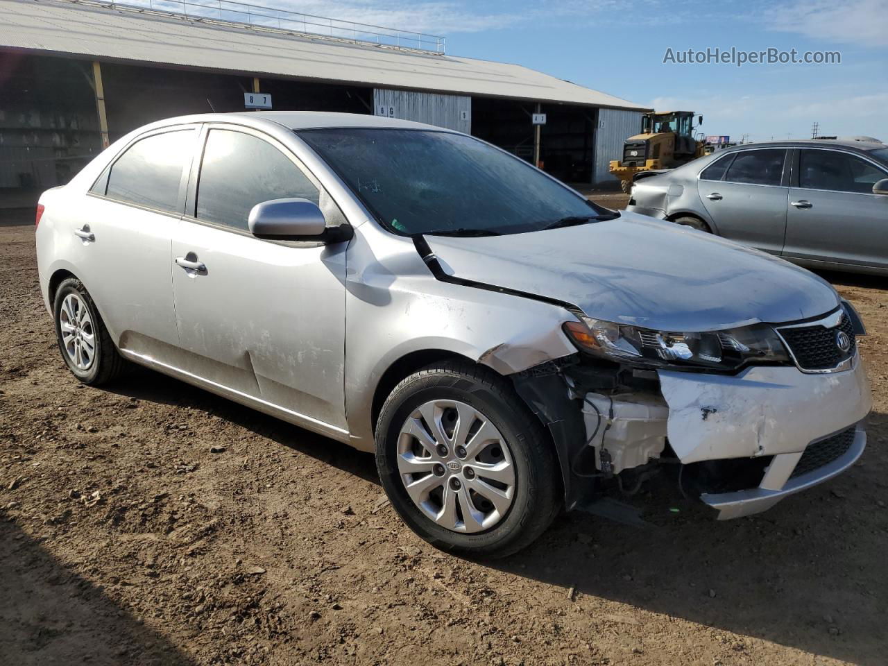 2012 Kia Forte Lx Silver vin: KNAFT4A24C5551447