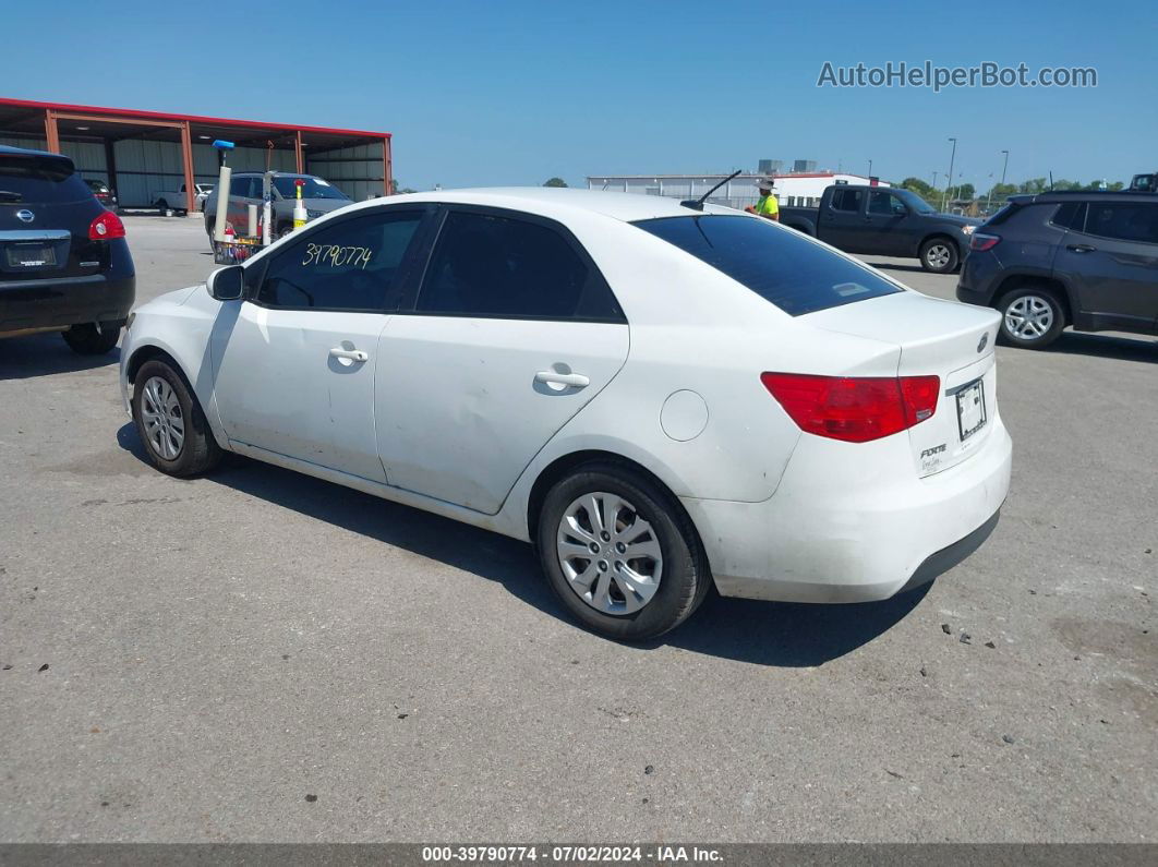 2012 Kia Forte Lx White vin: KNAFT4A25C5475169