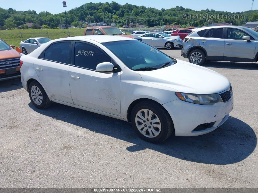 2012 Kia Forte Lx White vin: KNAFT4A25C5475169