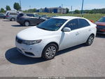 2012 Kia Forte Lx White vin: KNAFT4A25C5475169