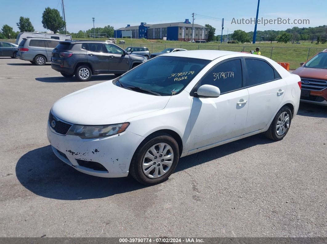 2012 Kia Forte Lx White vin: KNAFT4A25C5475169