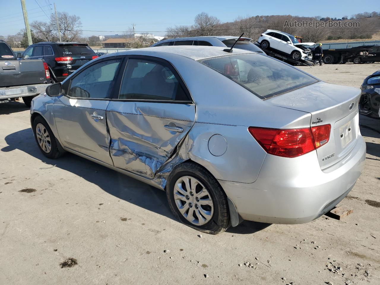 2012 Kia Forte Lx Silver vin: KNAFT4A25C5480212