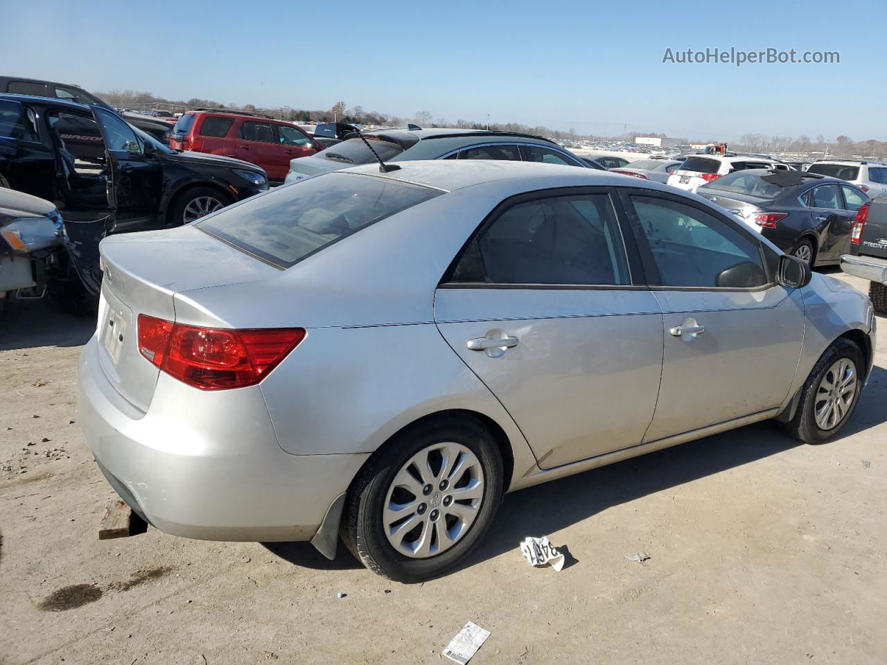 2012 Kia Forte Lx Silver vin: KNAFT4A25C5480212