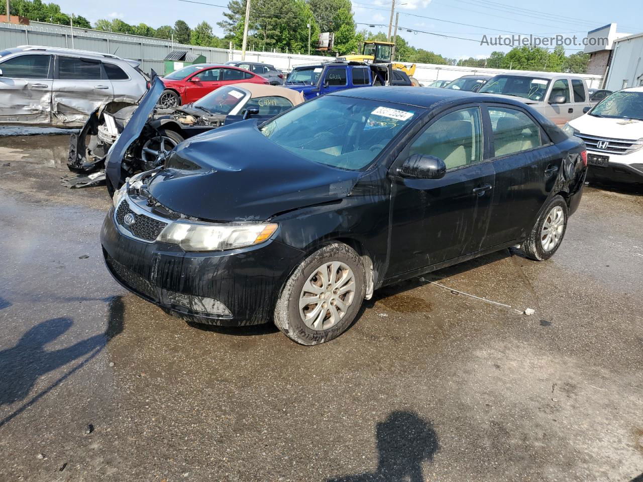 2012 Kia Forte Lx Black vin: KNAFT4A26C5582148