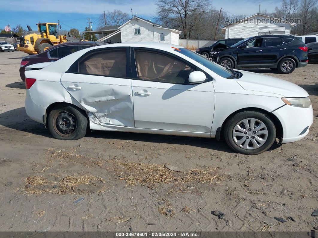 2012 Kia Forte Lx White vin: KNAFT4A26C5639495