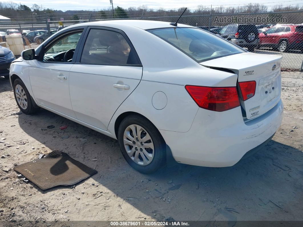 2012 Kia Forte Lx White vin: KNAFT4A26C5639495