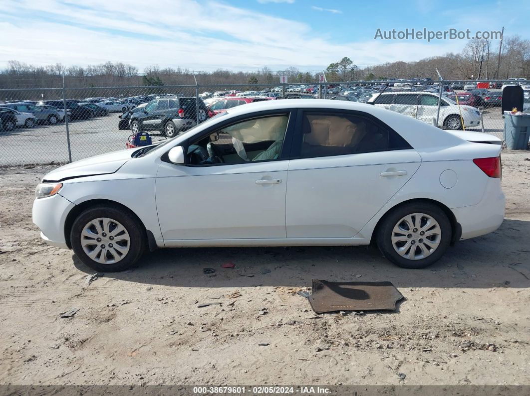 2012 Kia Forte Lx White vin: KNAFT4A26C5639495