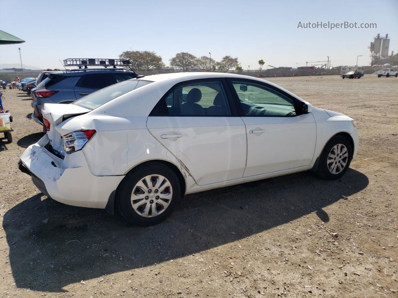 2012 Kia Forte Lx White vin: KNAFT4A2XC5506139