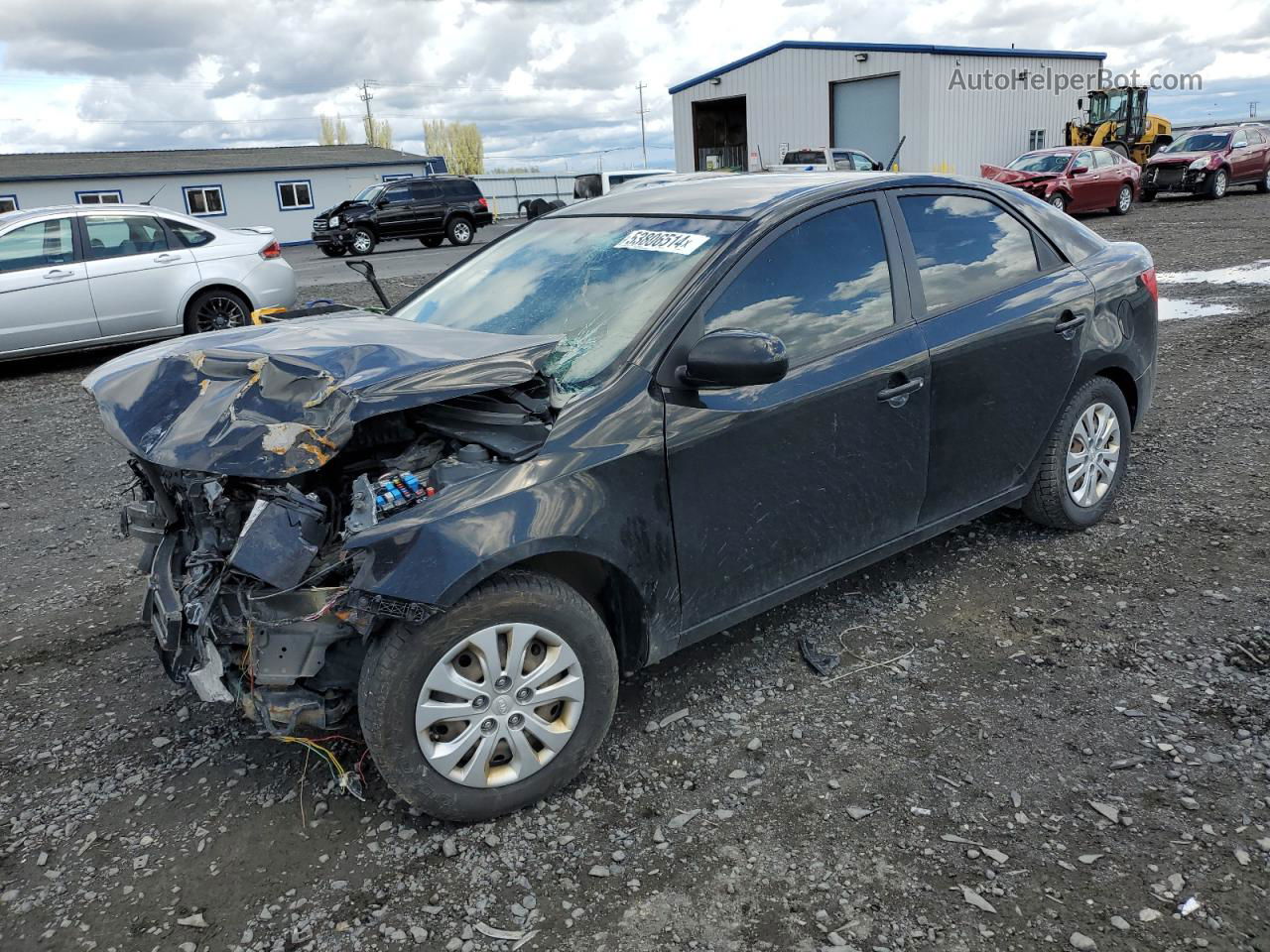 2012 Kia Forte Lx Black vin: KNAFT4A2XC5551193