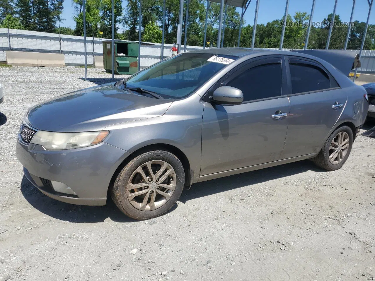 2012 Kia Forte Ex Gray vin: KNAFU4A20C5477666