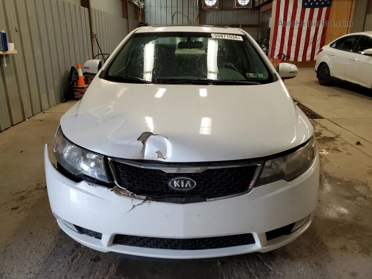 2012 Kia Forte Ex Белый vin: KNAFU4A20C5569490